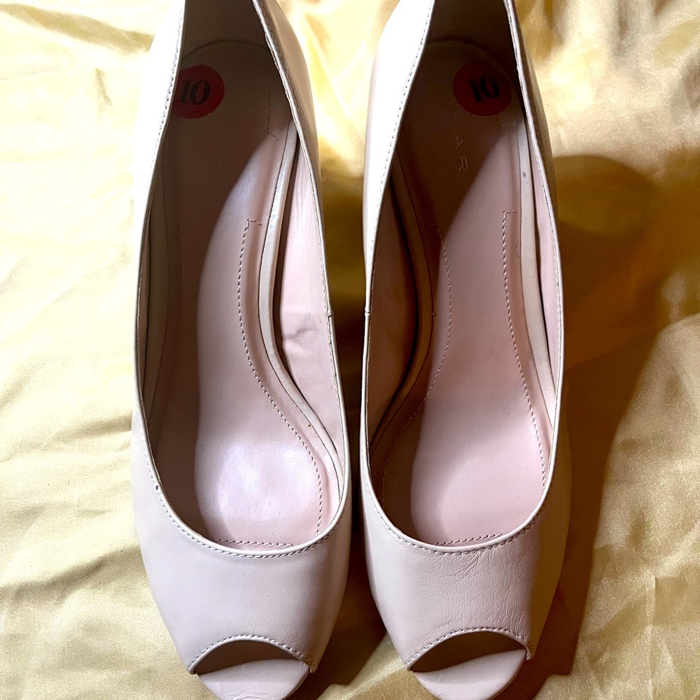 Tan Open Toe Heel